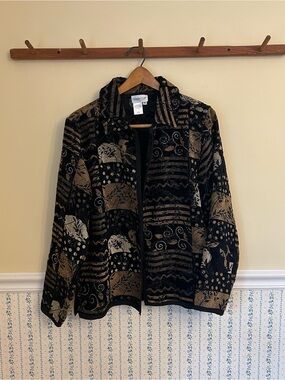 VINTAGE Coldwater Creek Funky Patterned Jacket
